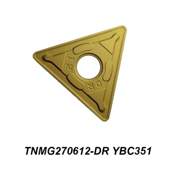 100% Оригинални TNMG 270612-DR TNMG270612-DR YBC351 Специален За Обработка на стомана Триъгълни Пробивна Машина с ЦПУ Твердосплавная поставяне