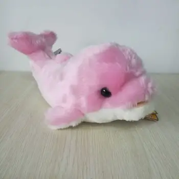Морското животно, около 27 см прекрасен розов плюшен делфин играчка мека кукла за подарък за рожден ден w1258